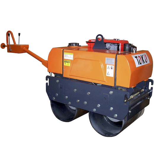 TOKU Double Drum Roller Compactor 15kN,3km/hr,7HP,755kg TKR-750 - Click Image to Close